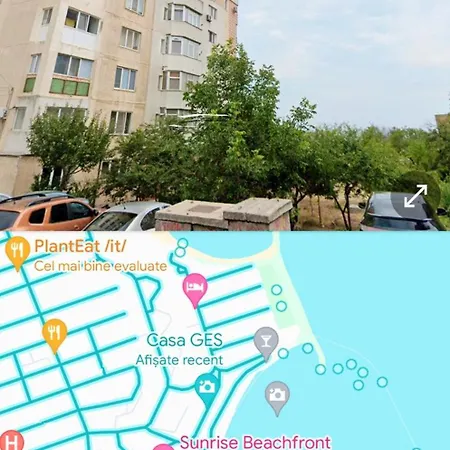 Sunrise Beachfront Relax 公寓 康斯坦察